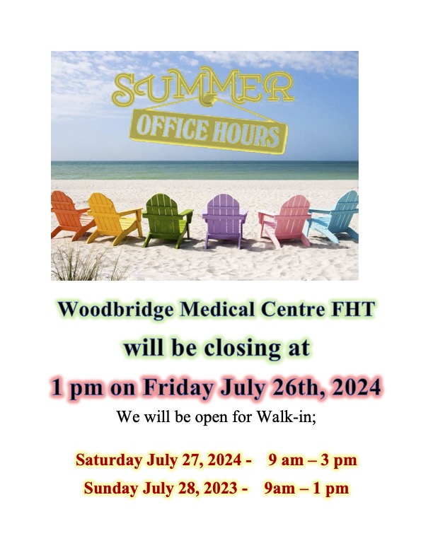1. Summer hours- July 26